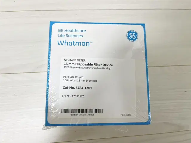 Whatman 시린지 필터 PTFE. 0.1um 100개짜리