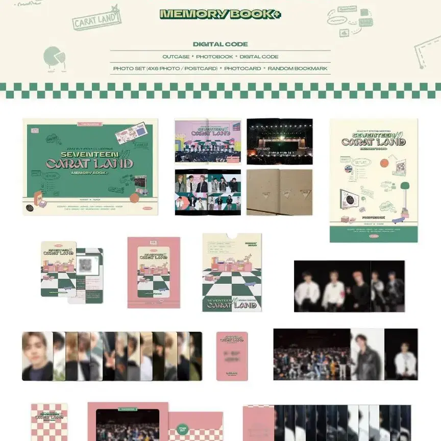 2022세븐틴 캐럿랜드 메모리북 캐랜 DVD 디코 구성품 특전 분철 양도