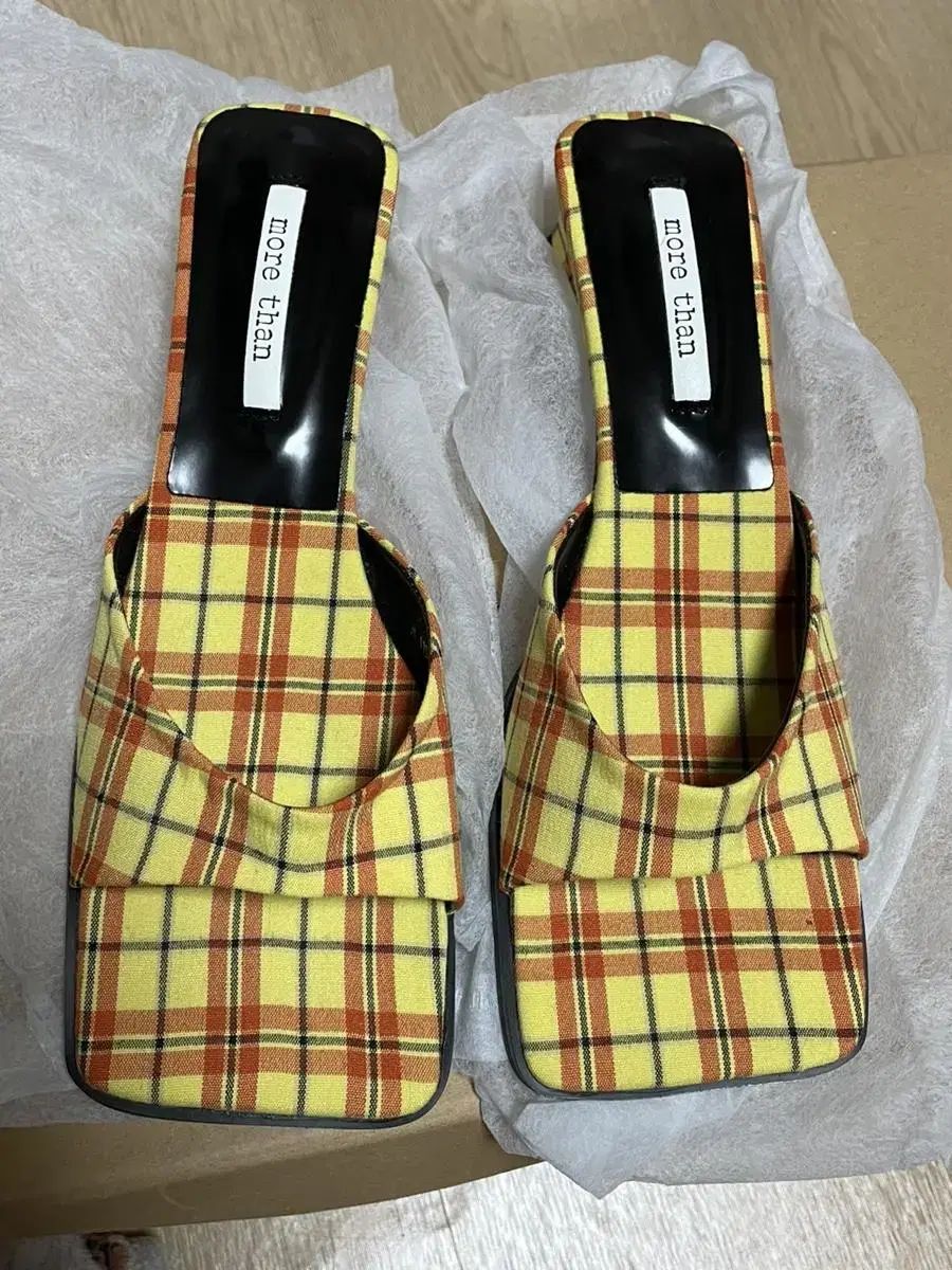 Checked square mule slippers 240 (Imbly, TrendyFashion, MaybeeBaby,