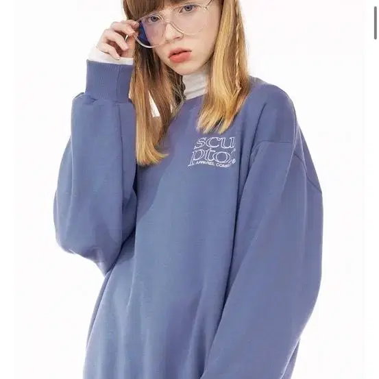 스컬프터 S/Soft Sweatshirt VINTAGE BLUE 맨투맨