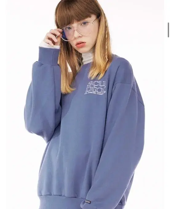 스컬프터 S/Soft Sweatshirt VINTAGE BLUE 맨투맨