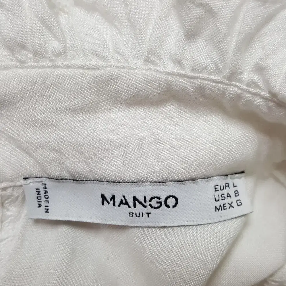 망고 MANGO SUIT 레이스 블라우스 셔츠