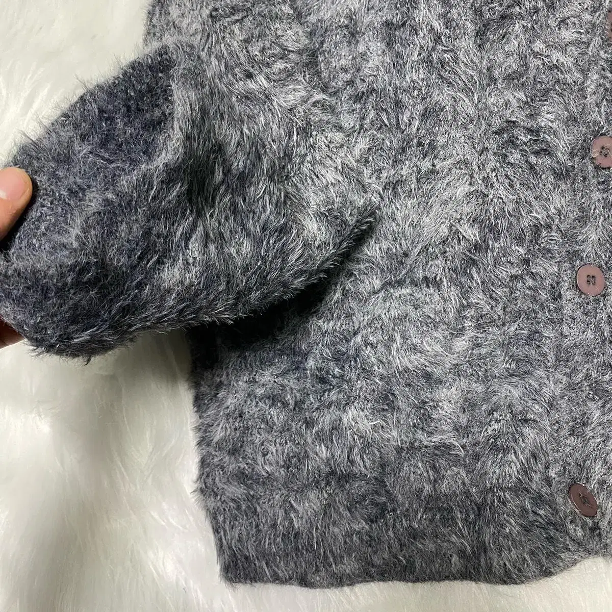 (Unisex) mohair cardigan