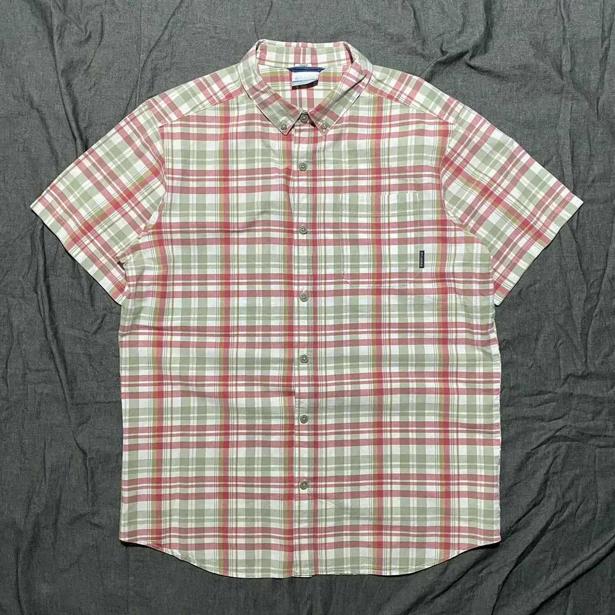 COLUMBIA S/S Flannel Shirts Sz L