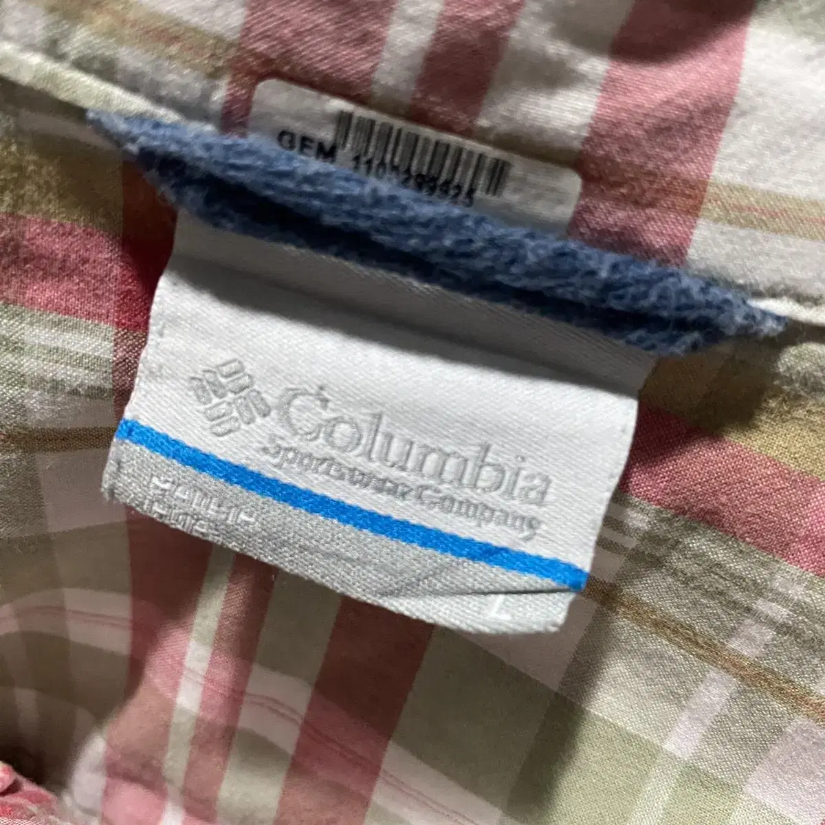 COLUMBIA S/S Flannel Shirts Sz L