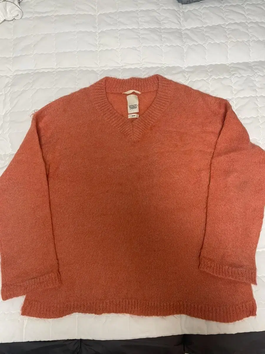 YesterdayTomorrow Mohair V-Neck Orange L