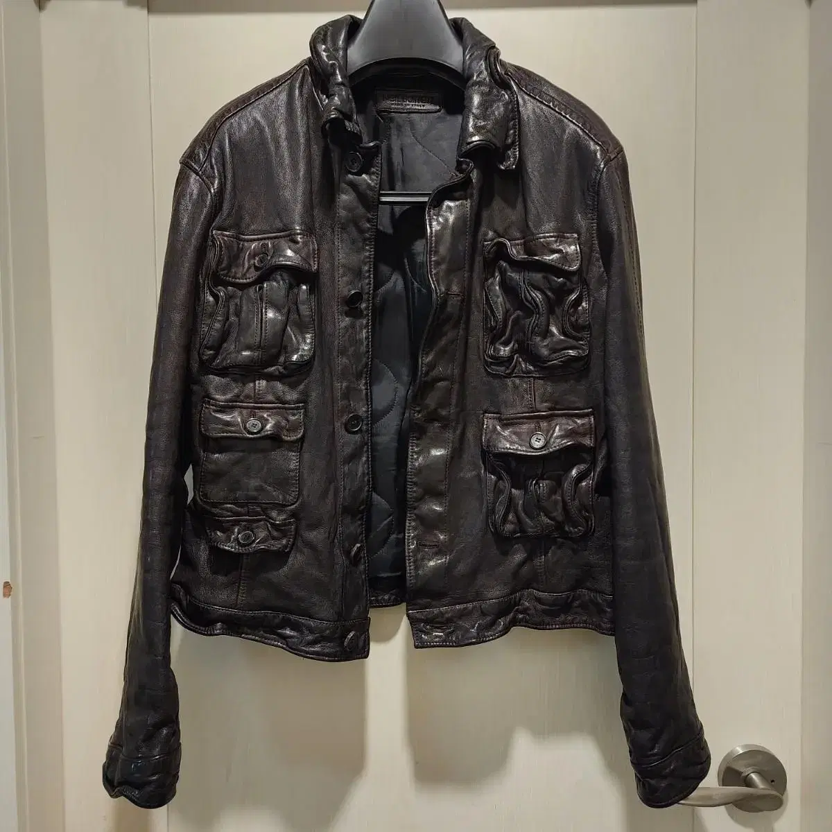 [M] Nilvarette Leather Rider Jacket