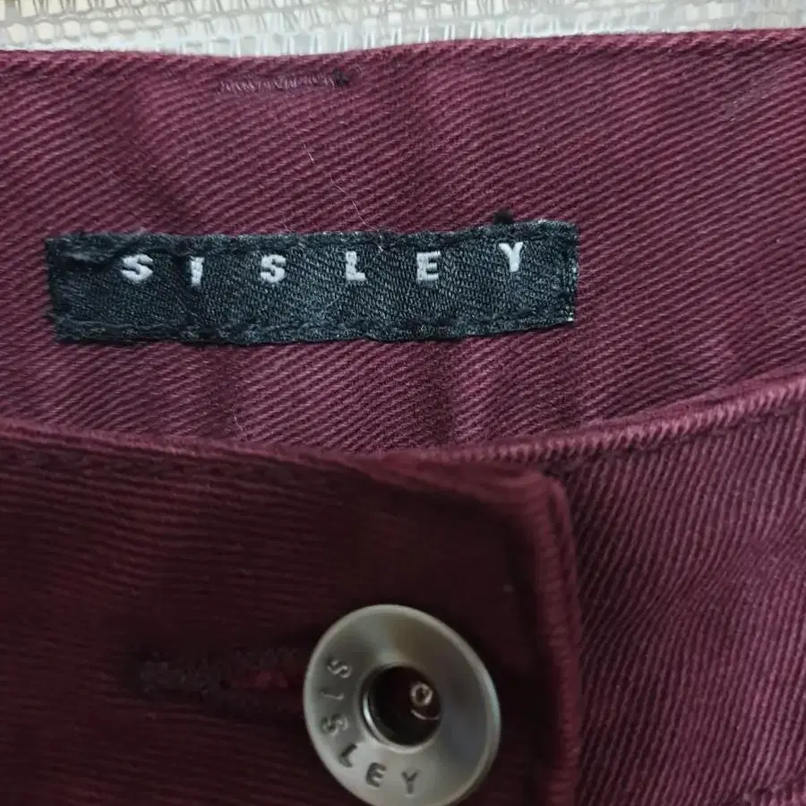 SISLEY 여성 면스판 팬츠 새옷