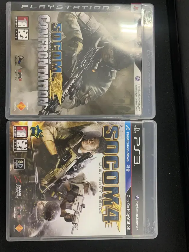 PS3 소콤4  US 네이비씰 + 소콤 컨프론테이션 + 블루투스 헤드셋