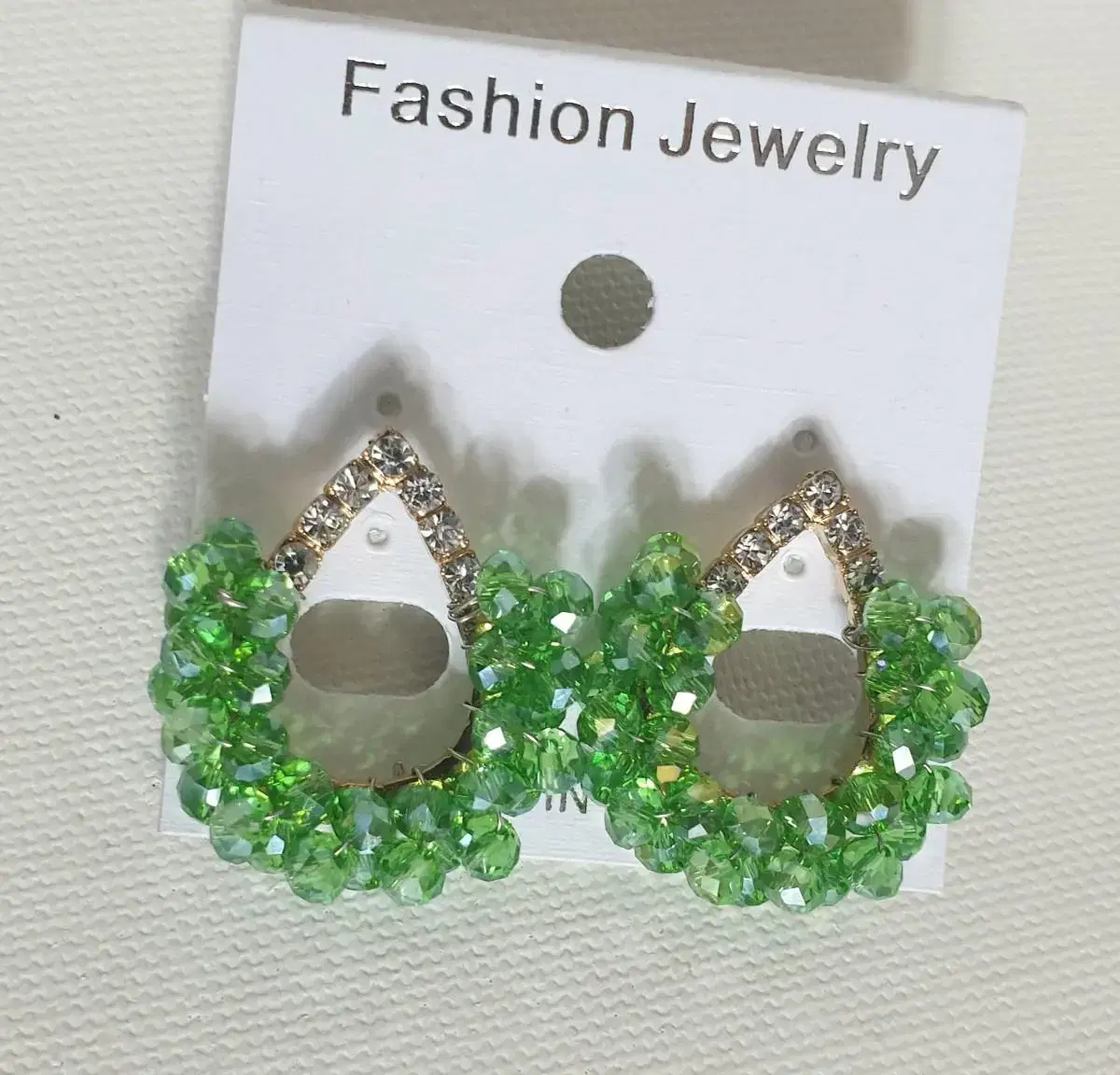 Green Beads Earrings (New Product)