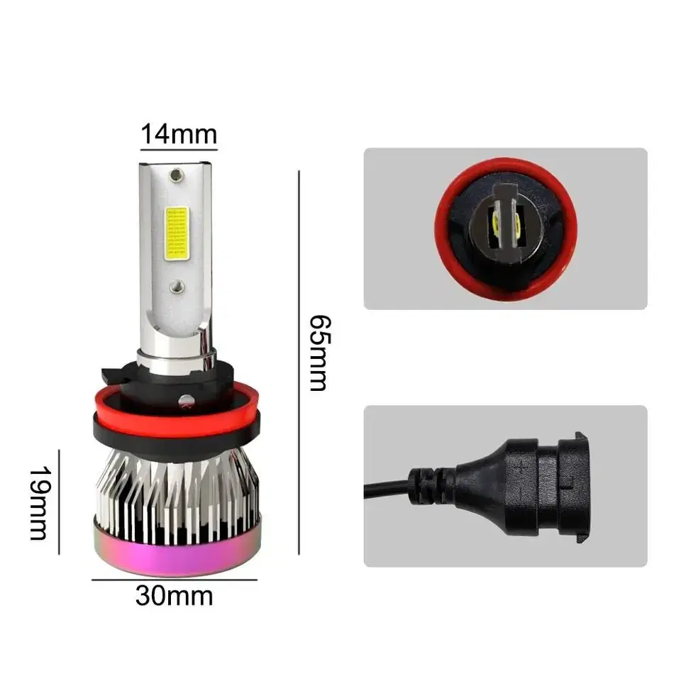 밝은 LED 헤드라이트 전등 전구 H7 H11