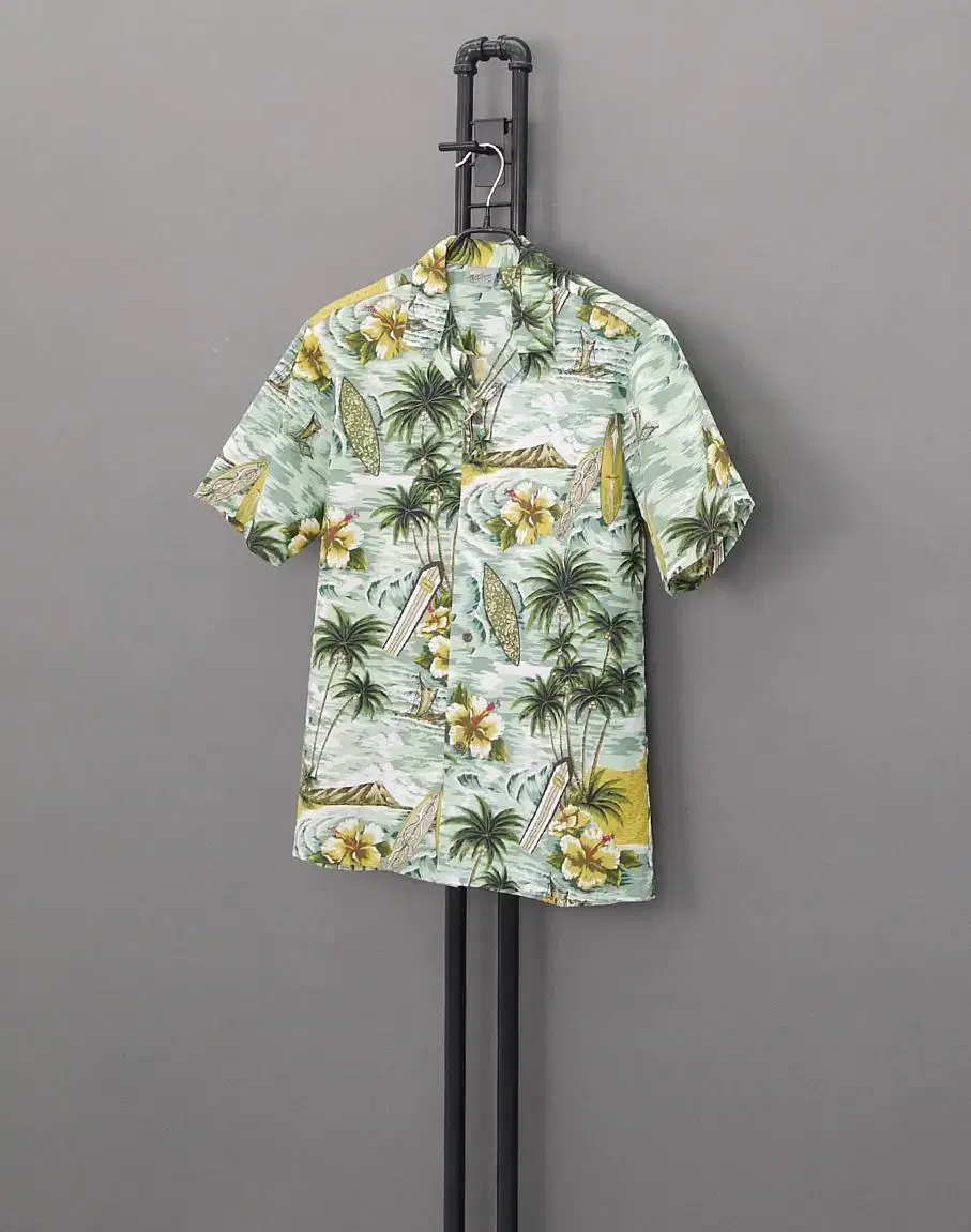 Royal Creations Royal Creations Green Hawaiian Shirt M 100