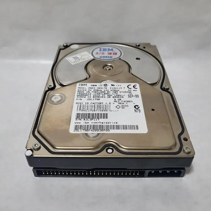 IBM DNES-309170 E182115 T 50PIN SCSI HDD