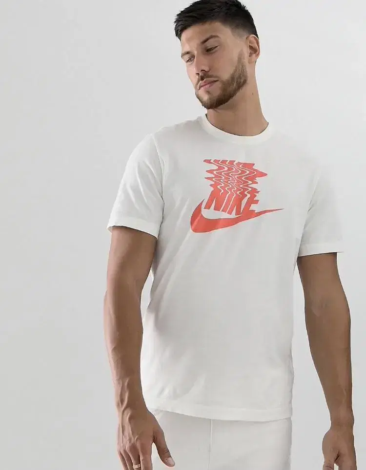 Nike print T-shirts in white