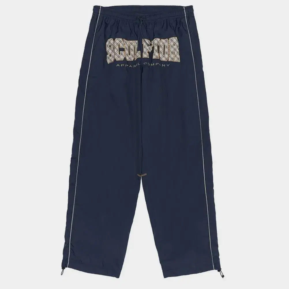 스컬프터 Check Varsity Track Pants Navy