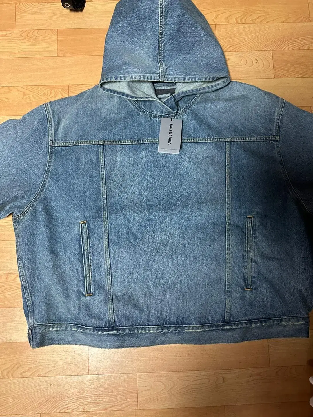 [2]Balenciaga Pullover Denim Jacket (Denim Anorak Hood)