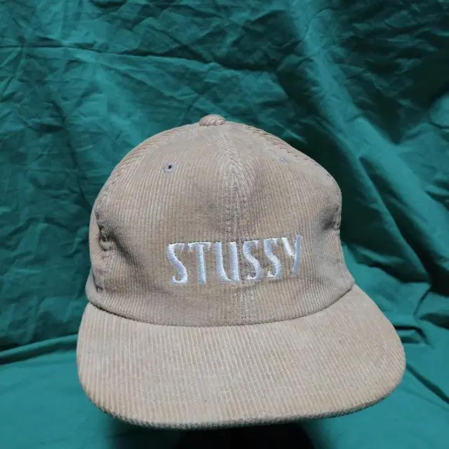 스투시 STUSSY 코듀로이 가죽스트랩백