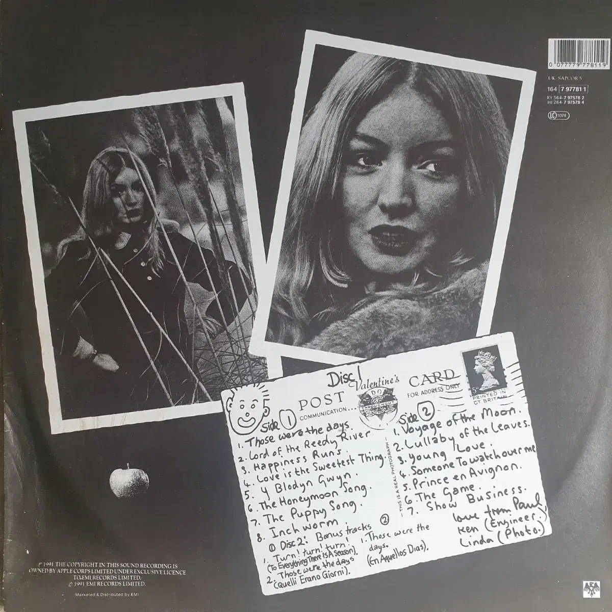 MARY HOPKIN - POST CARD LP