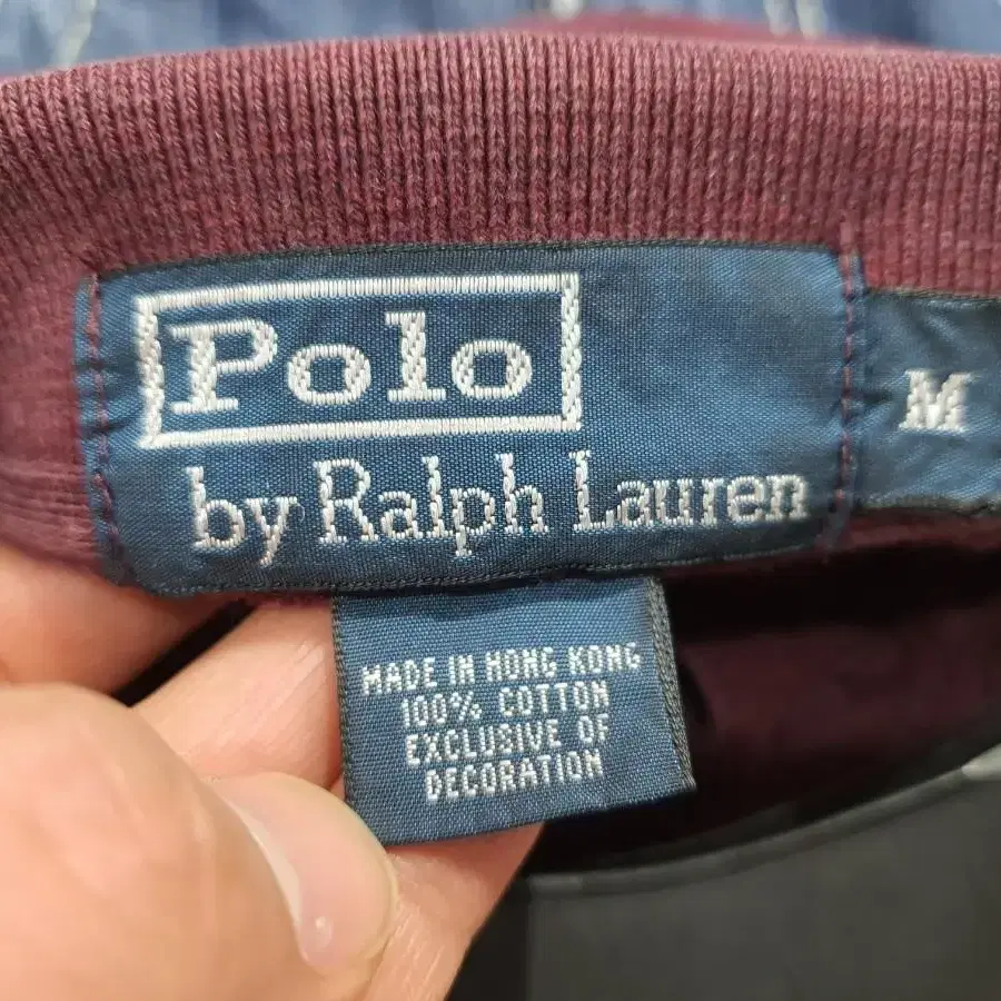 POLO RALPH LAUREN 폴로랄프로렌 남성긴팔카라티(다크와인톤)