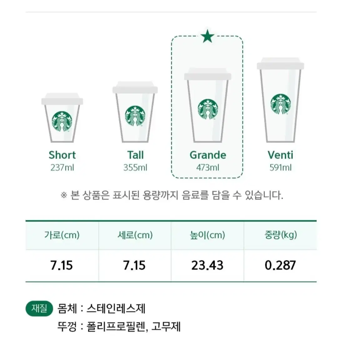 스타벅스23 SS 아이리스 화이트 커피와 티백전용