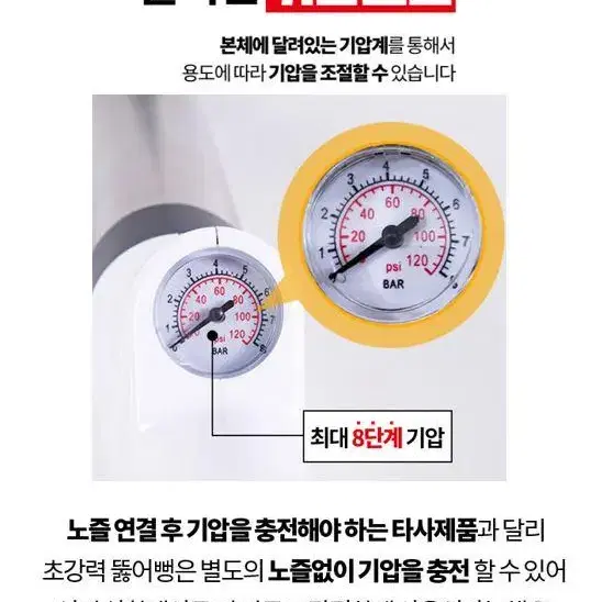 [무료배송] 초강력 뚫어뻥 변기 싱크대 배수구 펌프일체형 고압력 물튐방지