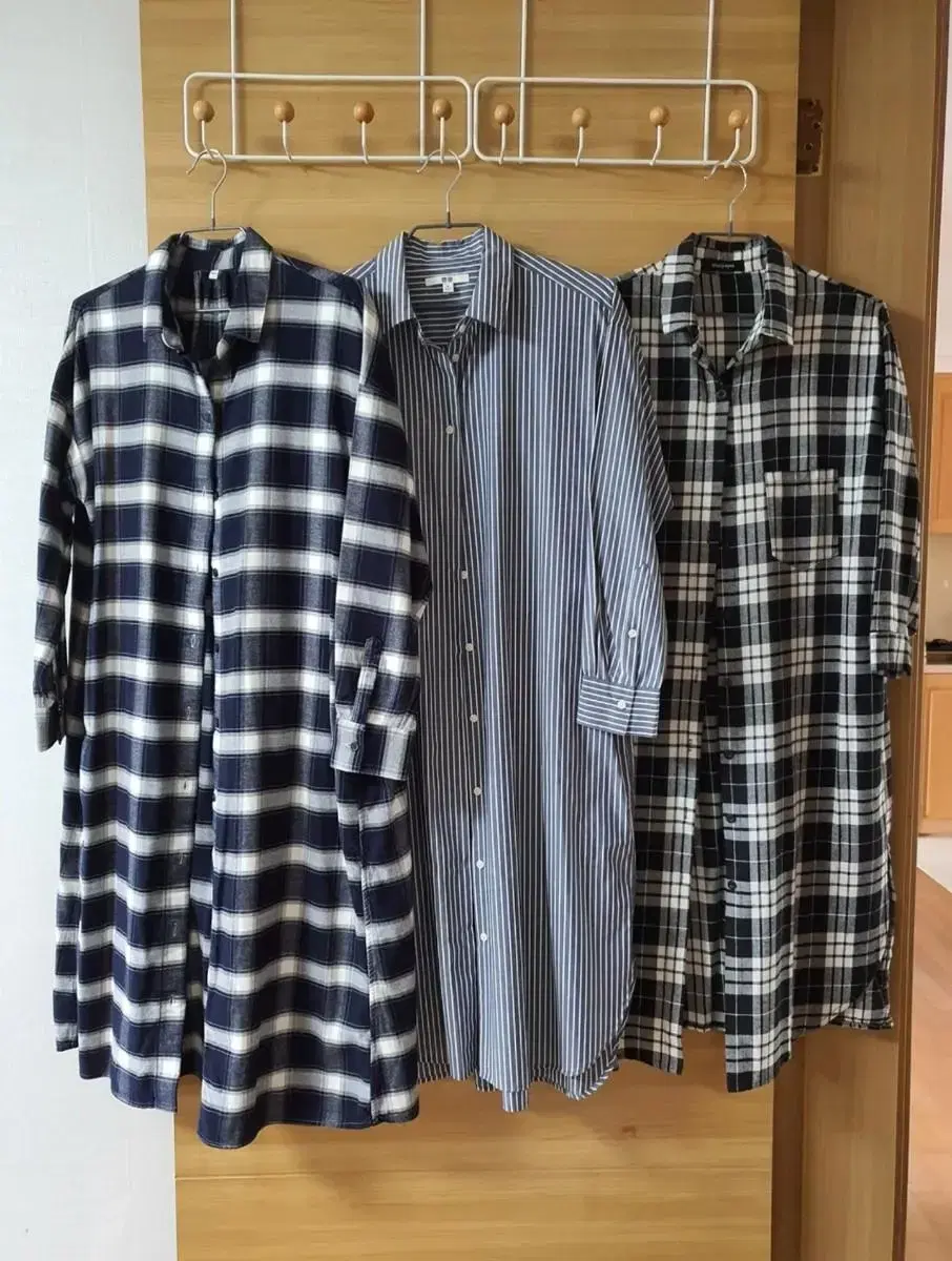 3 long shirts (M to L)Long cardigan