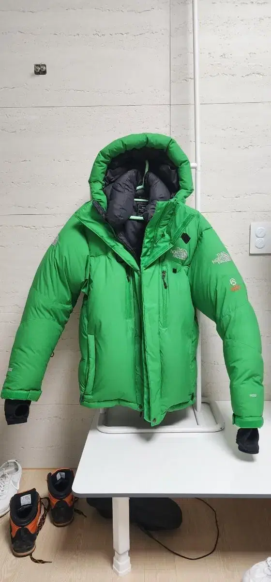 S(95)>The North Face Himalayan 800 Green Goose Down Heavyweight Padding