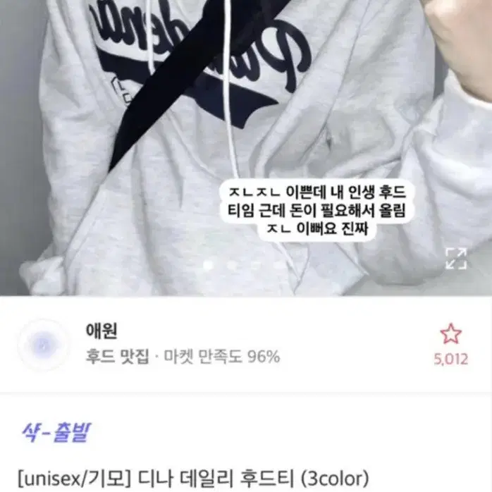 에이블리 애원 디나 데일리 후드티 팔아용