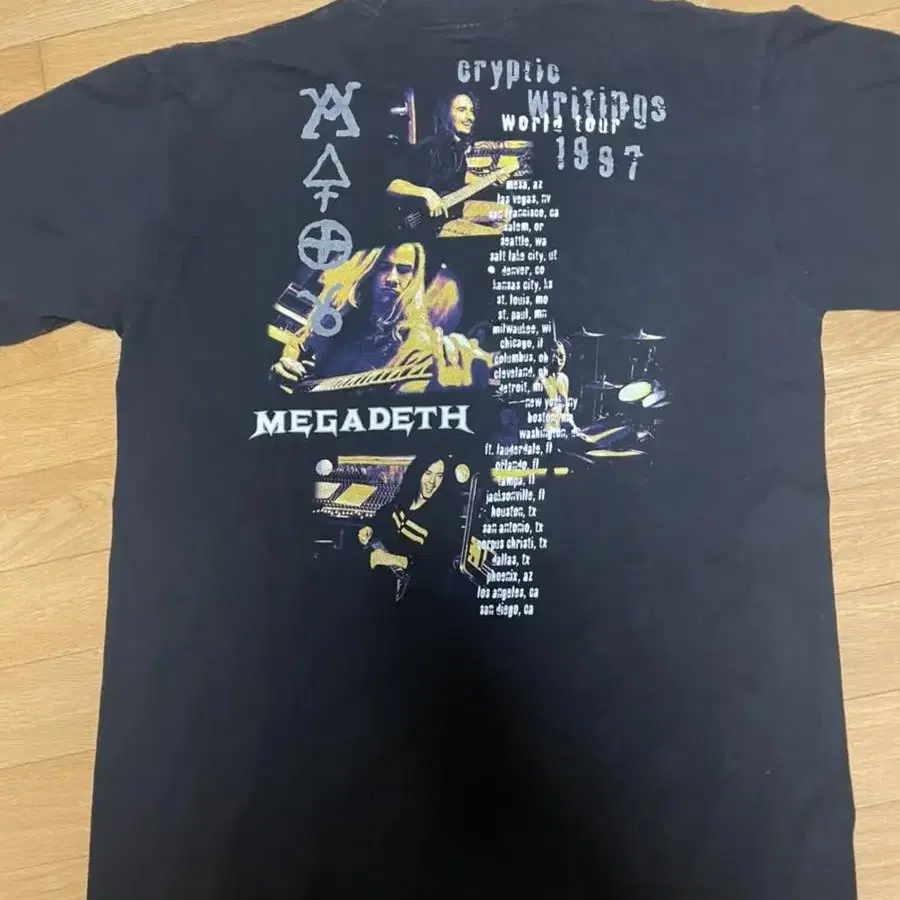 [XL]90s 빈티지 메가데스 MEGADETH 밴드티