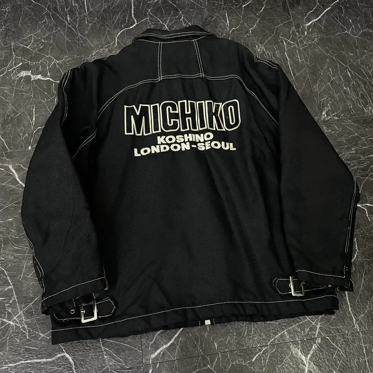 Michiko Koshino Backlogo Black Heavy Bloomers Jacket