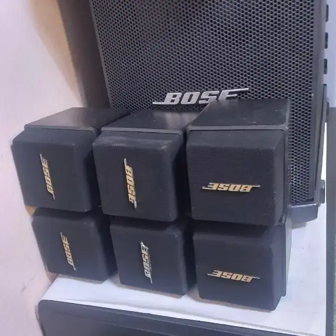 BOSE 보스 듀얼 큐브 스피커   2+2+2 베이스모들 1 앰프1