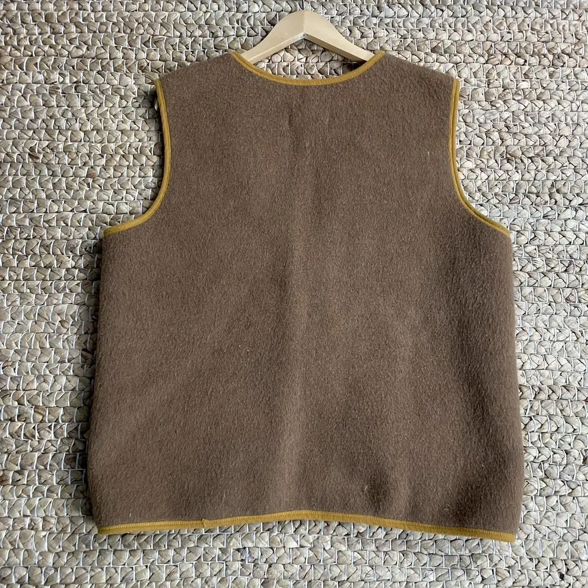 1990s Camel wool 투버튼 베스트