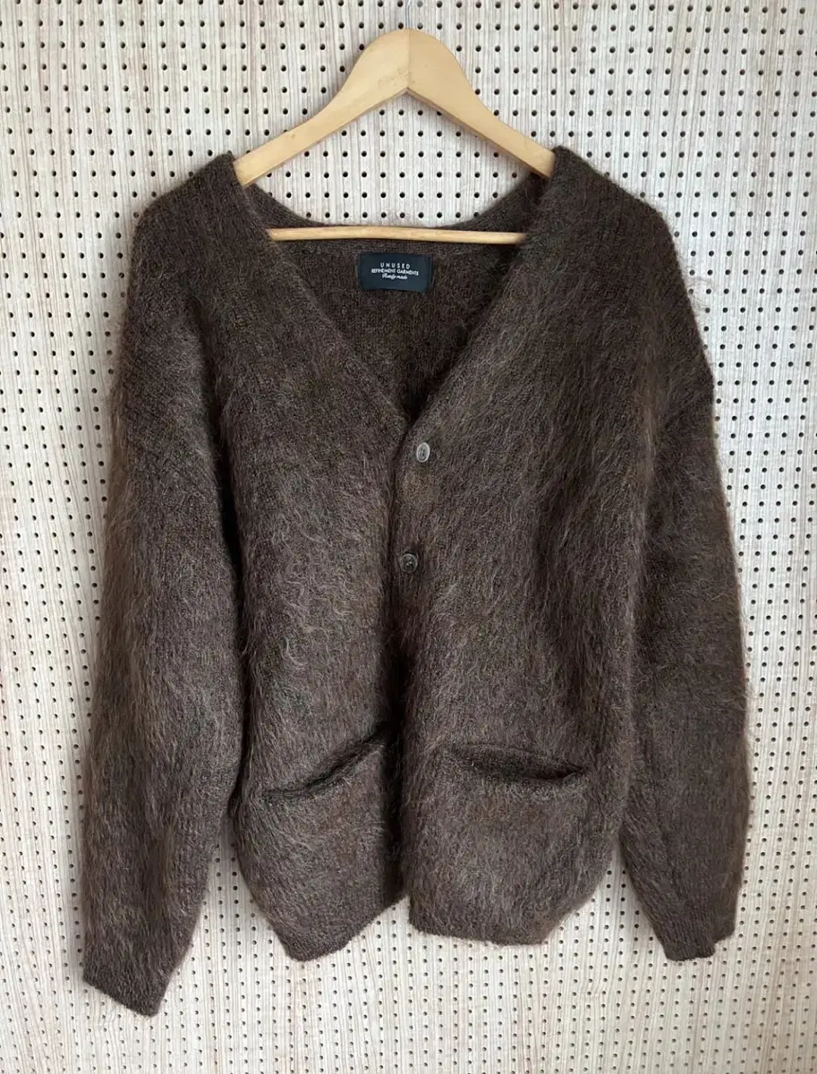 언유즈드(unused) 7G mohair cardigan