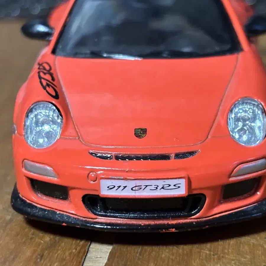 2010 포르쉐 911 GT3 RS 다이캐스트 피규어 모형 인테리어 소품