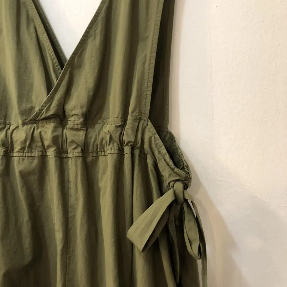 Vintage Saevom khaki long sleeveless o