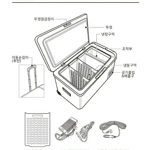 캠핑용냉장고 차량용냉장고/냉동고 AC/DC 겸용 30리터