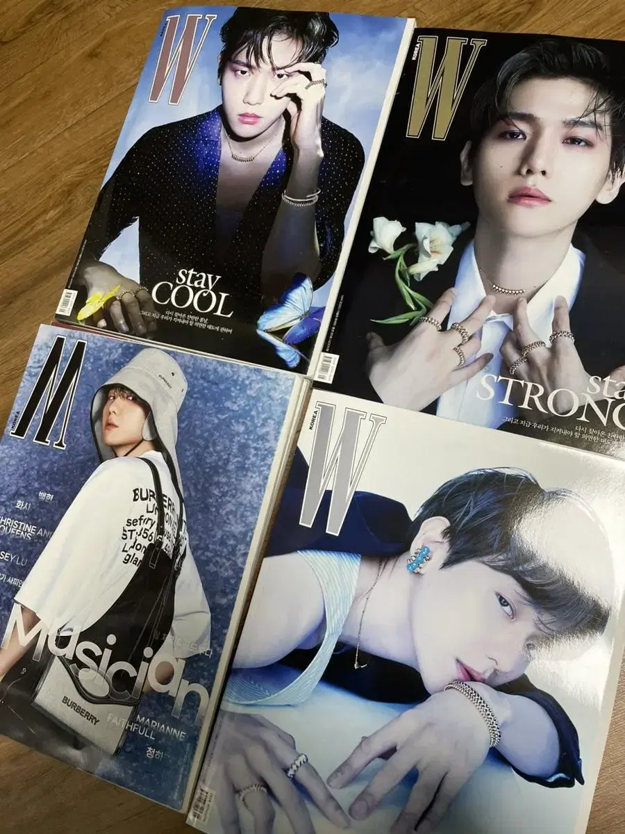 Moving Clearance) baekhyun 8 magazines Nylon Lined Bazaar L L Double U