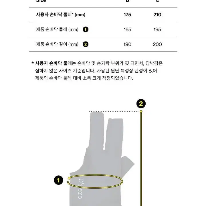 정가2.7) 드네로 당구 장갑 오른손