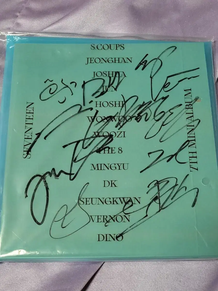 Seventeen (B.Mae) Autographed Message Signed Album