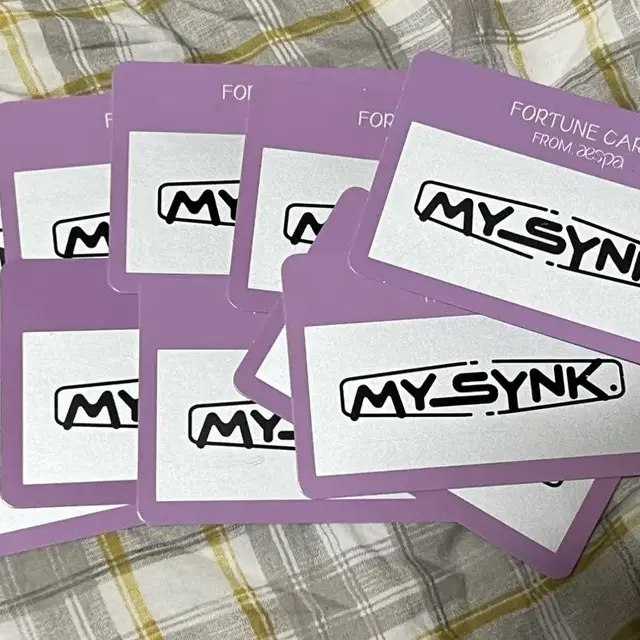 에스파 팬미팅 포츈스크래치 카드 MY SYNK