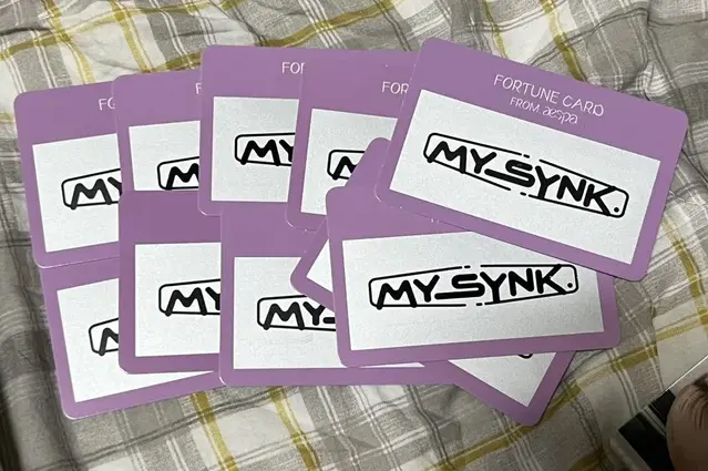 에스파 팬미팅 포츈스크래치 카드 MY SYNK