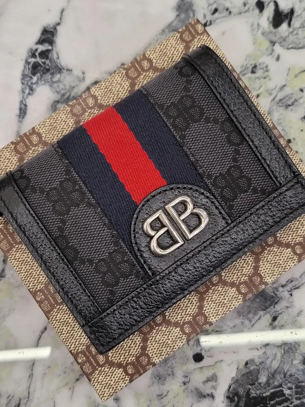 [OneSize] Gucci X Balenciaga Hacker Logo Kard Wallet S+ Full Configuration