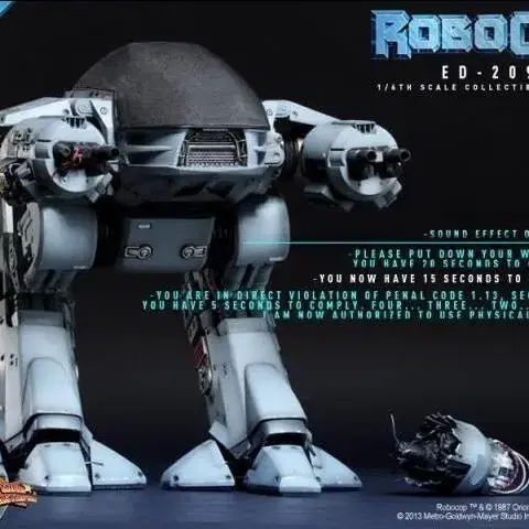 [미개봉] 1/6 로보캅 ED209 HOT TOYS MMS202  무비