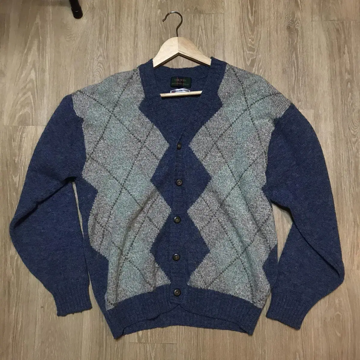 Alexander Julien Argyle Knit Cardigan