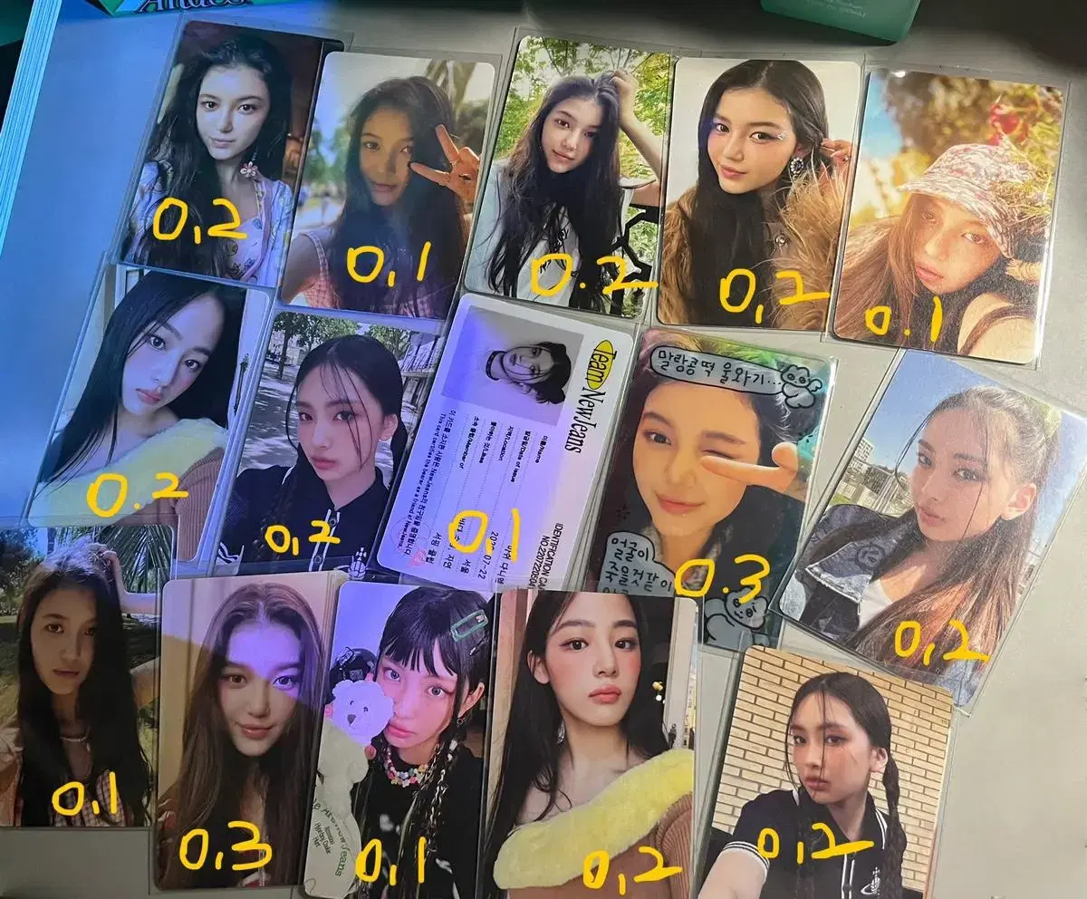 new jeans photocard 팔/양수합니다 다니elle,minji,hyein