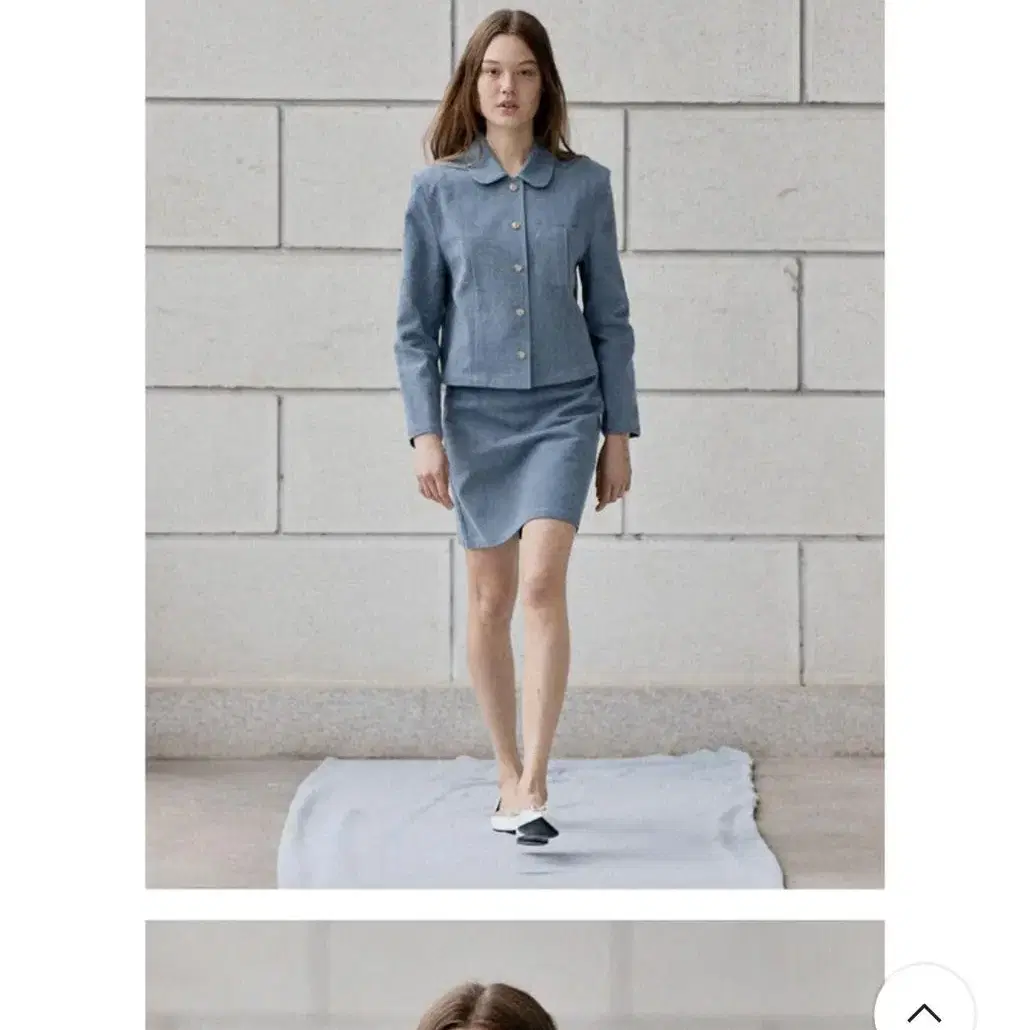 시엔느 Yvon Tweed Jacket (Provence Blue)