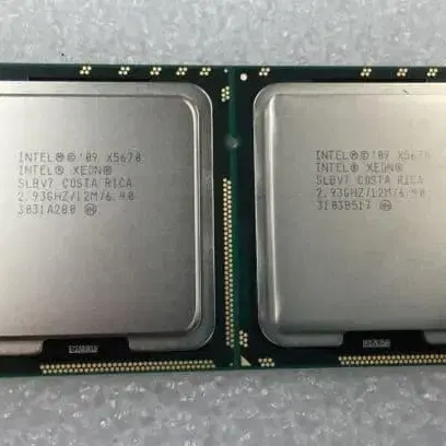 인텔 Xeon X5670 웨스터미어 2개  LGA1366