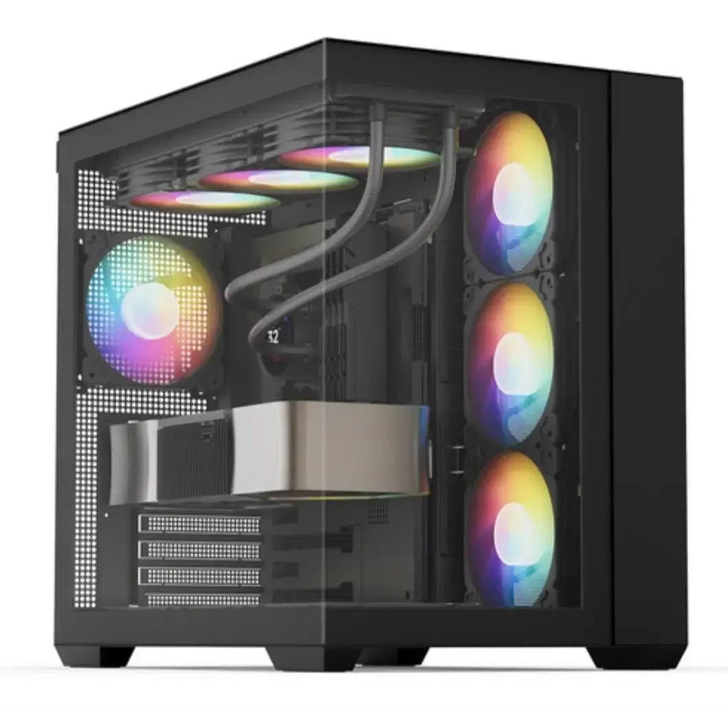 Inteli5-14400F/RTX4070 Liquid Cooled Black Gaming Computer System