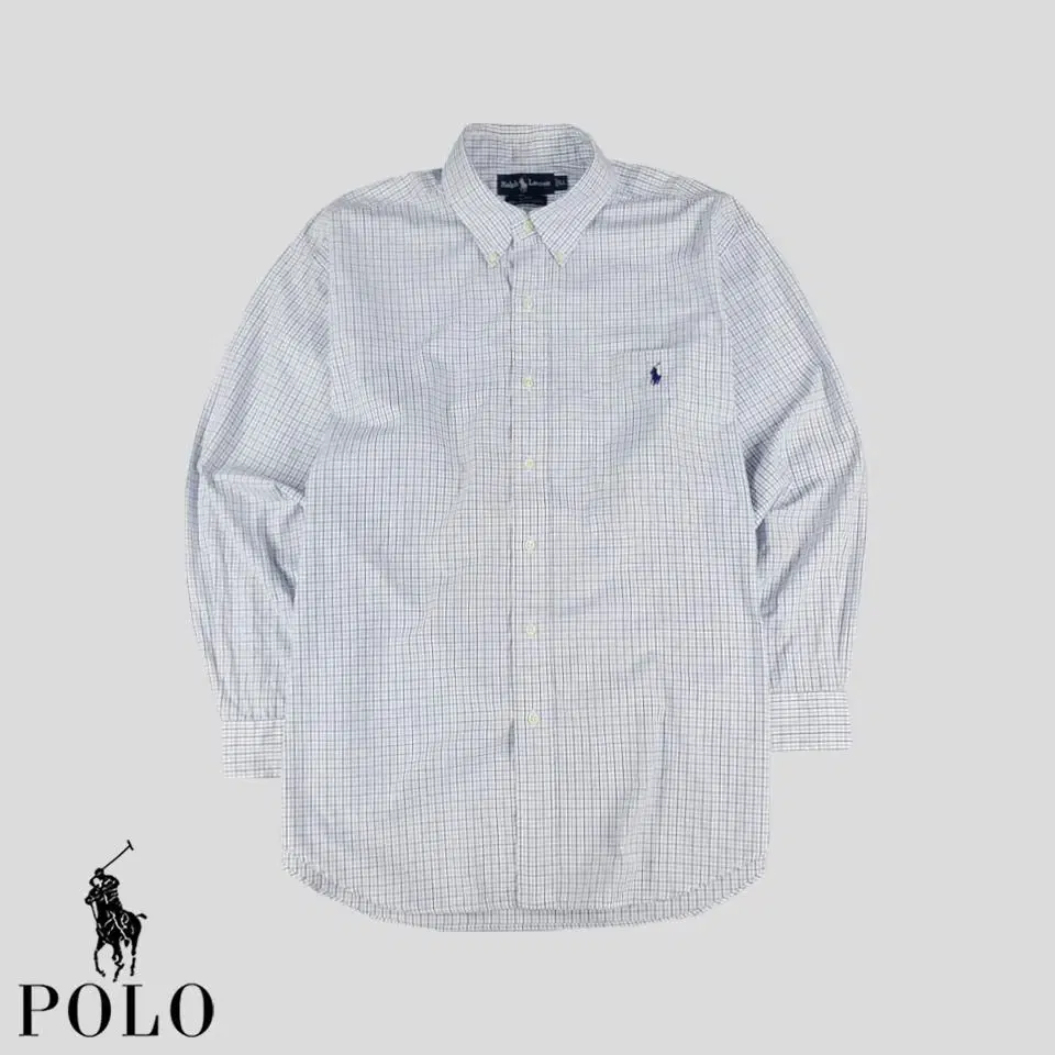 Polo Ralph Lauren bloo White glen check button-down BlakeFit-to-Play Cotton Men