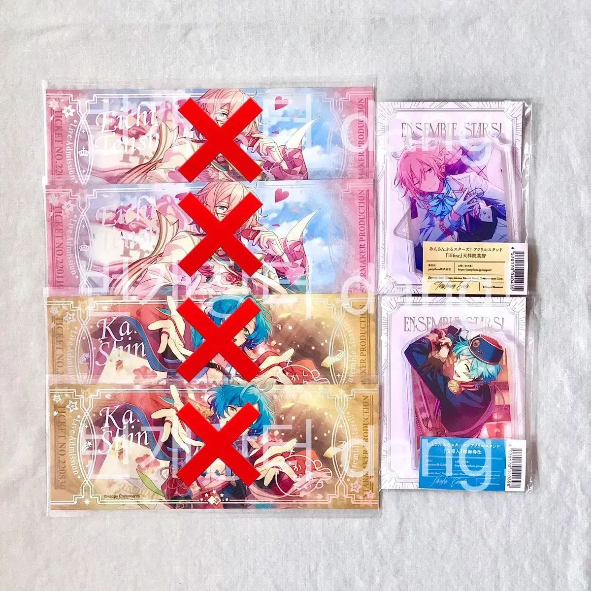 Unsealed)Angsta Gupine Ogiin acrylic Hikari Kanata Jungsta Live Ticket 3th